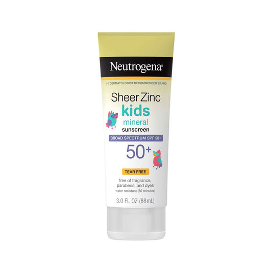 Neutrogena Sheer Zinc Kids Mineral Sunscreen SPF50+ 88ml