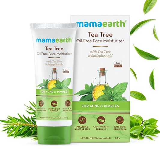 Mama Earth Tea Tree Oil-Free Moisturizer 80g